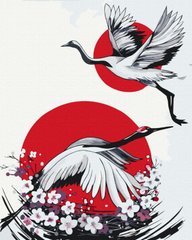 329 грн  Живопись по номерам BS53799 Набор раскраска по номерам Японский журавль © Yana Biluhina