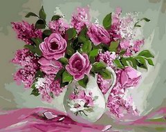 396 грн  Живопись по номерам MR-Q1368 Раскраска по номерам Розовая нежность худ. Антонио Джанильятти