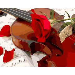 315 грн  Живопись по номерам Набір для розпису по номерах Троянда скрипаря,40х50 см, GS178