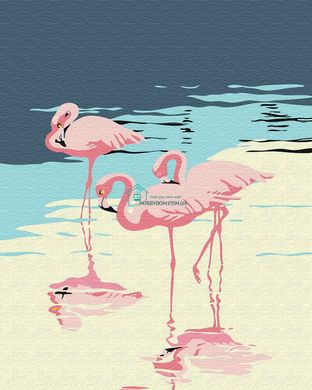 329 грн  Живопись по номерам BK-GX30315 Набор-раскраска по номерам Фламинго на берегу