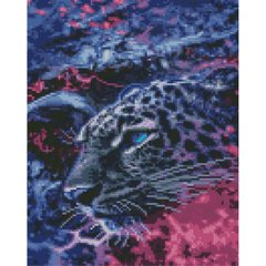 557 грн  Діамантова мозаїка Набір для творчості алмазна картина Космічний леопард , 30х40 см HX480