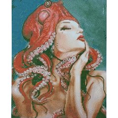 627 грн  Діамантова мозаїка Набір для творчості алмазна картина Морська жіночність, 40х50 см, D0020