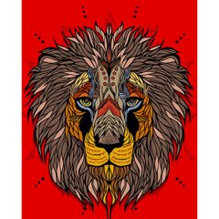 315 грн  Живопись по номерам Набор для росписи по номерам Африканский лев, 40х50 см, DY195