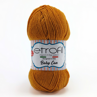 72 грн  Пряжа Пряжа ETROFIL BABY CAN, охра 80026