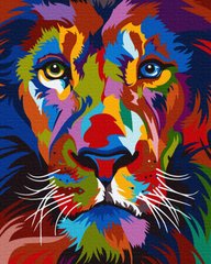 339 грн  Живопись по номерам BK-GX35770 Картина-раскраска по номерам Радужный лев