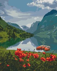 329 грн  Живопись по номерам KHO2256 Набор-раскраска по номерам Красота Норвегии