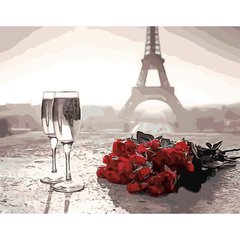 395 грн  Живопис за номерами Набір для розпису по номерах SY6523 "Троянди в Парижі", кольоровий холст