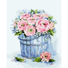 395 грн  Живопис за номерами VA-3690 Картина за номерами Букет елегантних троянд