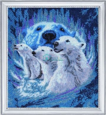 570 грн   618 Северное сияние. Белые медведи Набор для вышивания бисером