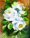 КДИ-1142 Набір алмазної вишивки мозаики Білі троянди-3