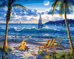 459 грн  Живопись по номерам VP1356 Картина-раскраска по номерам Райский пляж