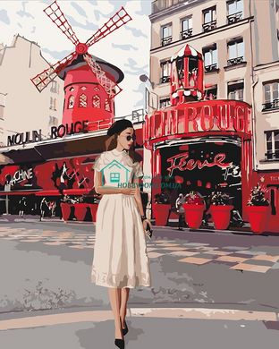 329 грн  Живопис за номерами KH4657 Картина-розмальовка Moulin Rouge