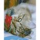 Набір для творчості алмазна картина Котик з квіткою, 40х50 см, D0007