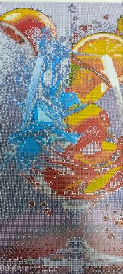 660 грн  Діамантова мозаїка АЛМ-164 Набір діамантової мозаїки Келих апельсинів, 40*50 см