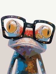 223 грн  Живопис за номерами BK-EX5319 Набір для малювання по номерам Розумне жабеня