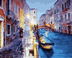 329 грн  Живопись по номерам BK-GX34267 Набор для рисования картины по номерам Вечерний канал Венеции