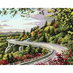 395 грн  Живопис за номерами VA-0289 Картина за номерами Міст через гори
