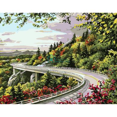 395 грн  Живопис за номерами VA-0289 Картина за номерами Міст через гори