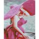 Набір для творчості алмазна картина Рожевий капелюх, 40х50 см, D0008