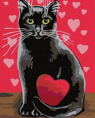 279 грн  Живопись по номерам BK-GX32347 Набор живописи по номерам Влюблённая кошка
