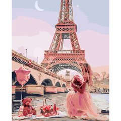 260 грн  Живопись по номерам SY6139 Набор для рисования по номерам Розовый Париж