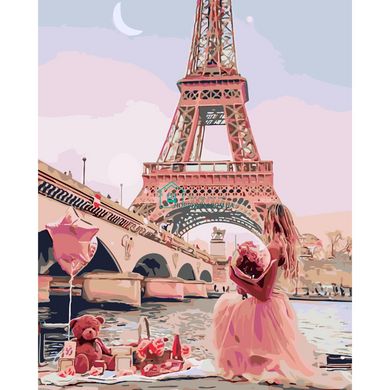 395 грн  Живопись по номерам SY6139 Набор для рисования по номерам Розовый Париж
