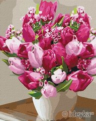 329 грн  Живопись по номерам KH3006 Картина-раскраска по номерам Яркие тюльпаны