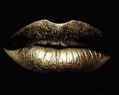 339 грн  Живопись по номерам BJX1068 Картина по номерам 40 х 50 см Золотые губы (золотые краски)