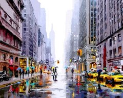 459 грн  Живопись по номерам VP1200 Картина-раскраска по номерам Зима в Нью-Йорке