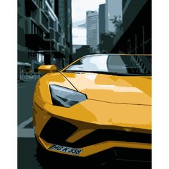 315 грн  Живопис за номерами Набір для розпису по номерах Жовтий Lamborghini, 40х50 см , DY038