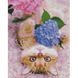 Набір для творчості алмазна картина Муркотун з квітами, 30х40 см HX441