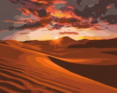 329 грн  Живопись по номерам BS51757 Картины по номерам Закат в пустыне 40 х 50 см