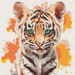 299 грн  Живопис за номерами KHO4195 Набір-картина для малювання за номерами Маленький тигр