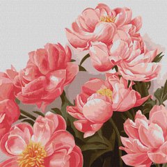 299 грн  Живопись по номерам КНО3212 Картина по номерам Букет розовых пионов © ArtAlekhina 40 х 40 см