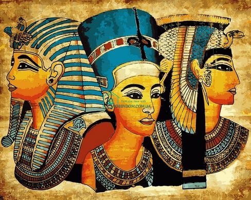 459 грн  Живопись по номерам VP1401 Картина-раскраска по номерам Символы Египта