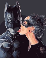 459 грн  Живопись по номерам VP1329 Картина-раскраска по номерам Бетмен и женщина кошка