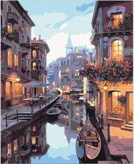 329 грн  Живопис за номерами BS7673 Набір для малювання картини за номерами Канал в Венеції