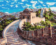 329 грн  Живопись по номерам BS51834 Картина по номерам Большая Китайская стена 40 х 50 см