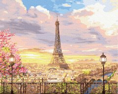 279 грн  Живопис за номерами BK-GX35205 Картина для малювання за номерами Прекрасне небо Парижу