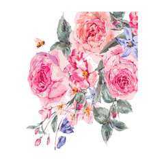 395 грн  Живопись по номерам VA-3027 Набор для рисования по номерам Розовые розы на белом фоне