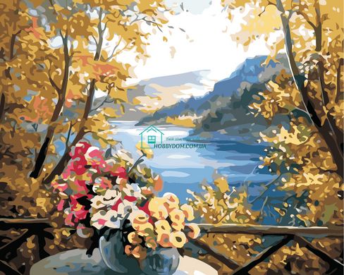 319 грн  Живопись по номерам AS0863 Набор для рисования по номерам Осенние цветы