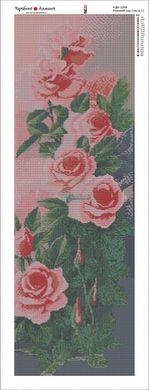 3 400 грн  Діамантова мозаїка КДИ-1099 Набір алмазної вишивки триптих Рожевий сад