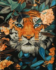 279 грн  Живопис за номерами BK-GX44819 Картина за номерами Тигр у джунглях 40 х 50 см