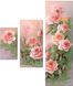 КДИ-1099 Набір алмазної вишивки триптих Рожевий сад