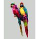 Набір для розпису по номерах SY6033 "Кольорові папуги", розміром 40х50 см, Без коробки