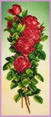 461 грн   Р-348 Букет червоних троянд Набір для вишивки бісером