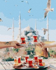 339 грн  Живопис за номерами BK-GX38333 Розмальовка для малювання по цифрам Чай в Стамбулі