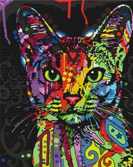 329 грн  Живопис за номерами BS9868 Набір для малювання картини за номерами Абіссинська кішка