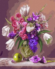 329 грн  Живопис за номерами BK-GX34645 Набір для малювання картини за номерами Квіткова композиція