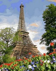 459 грн  Живопис за номерами VP820 Розмальовка за номерами Квіти весняного Парижу